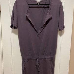 BOBI LA purple drawstring romper